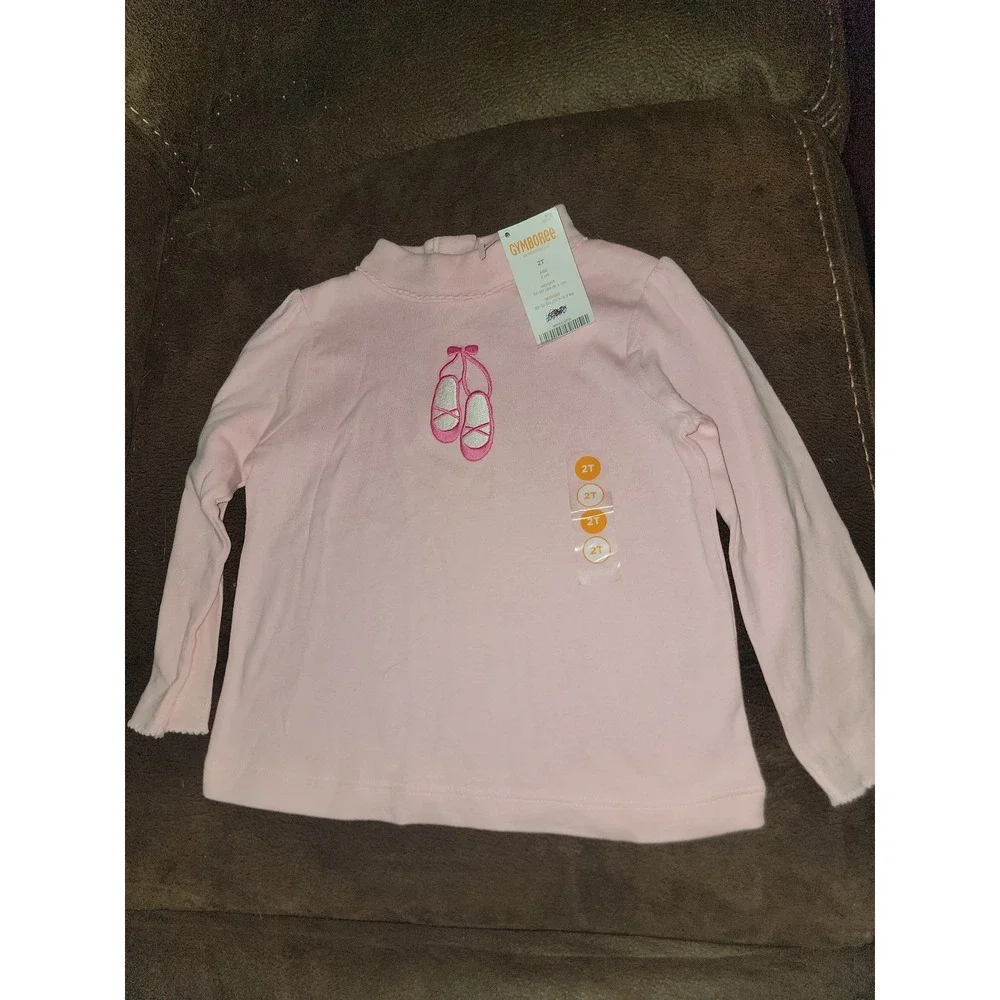 Gymboree glamour ballerina ballet‎ shoes top size 2t nwt